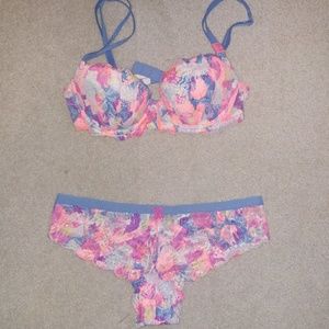 Victoria's Secret PINK Push Up Bra and Cheekster
